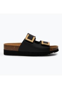 Klapki damskie Scholl Monterey 2 Straps Ad Med. Kolor: czarny