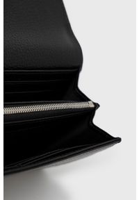 Hugo - HUGO portfel skórzany 50470616 damski kolor czarny. Kolor: czarny. Materiał: skóra. Wzór: gładki #4