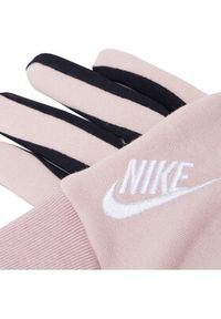 Nike Rękawiczki Damskie N1004361 Różowy. Kolor: różowy. Materiał: bawełna, materiał