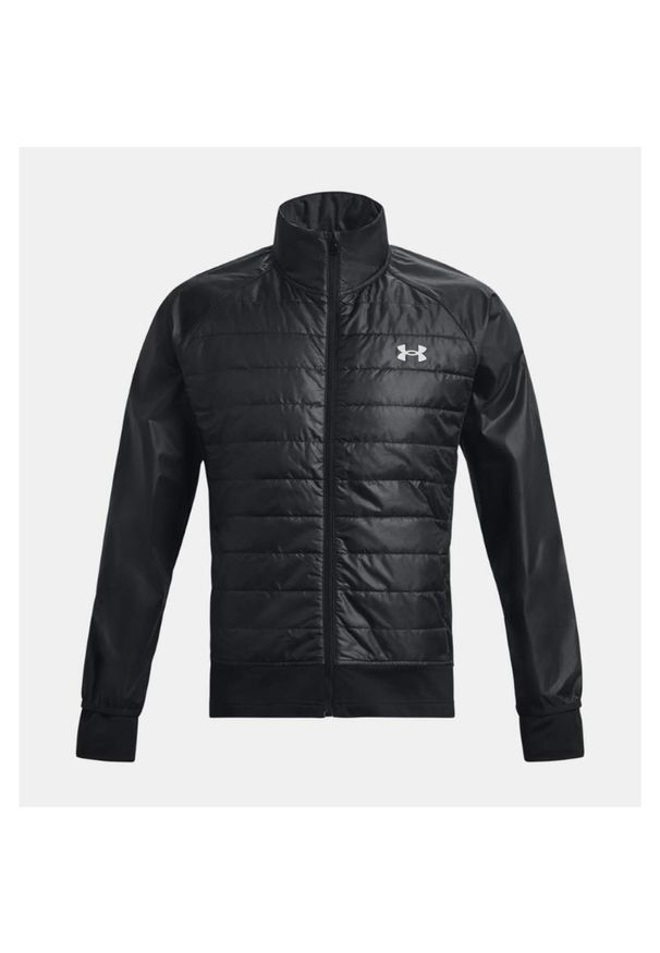 Kurtka Under Armour Storm Insulated Run Hybrid Czarna. Kolor: czarny. Materiał: syntetyk. Sport: bieganie
