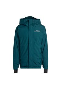 Adidas - Kurtka Terrex Multi 2L Rain.Rdy Insulated. Kolor: zielony. Sport: snowboard, turystyka piesza, narciarstwo
