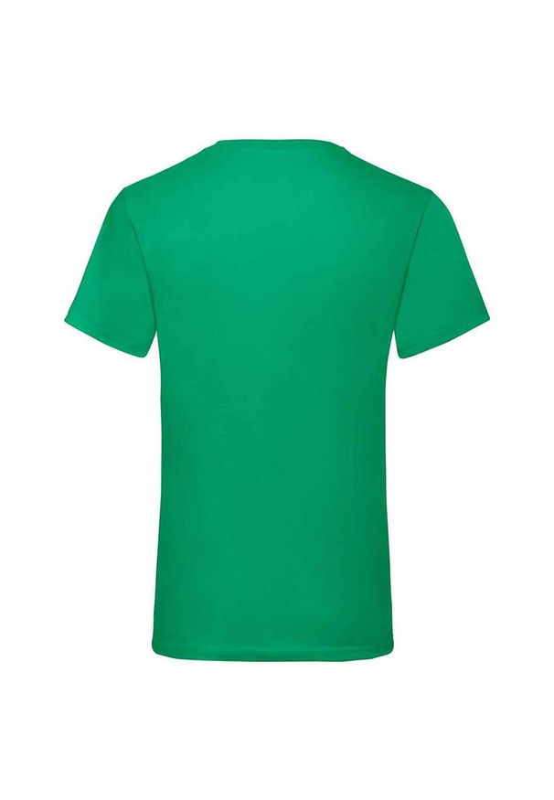 FRUIT OF THE LOOM - Koszulka Unisex Dla Dorosłych Z Dekoltem W Szpic. Kolor: zielony