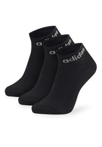 Adidas - adidas Zestaw 3 par niskich skarpet unisex 3-Pack IC1303 Czarny. Kolor: czarny. Materiał: materiał