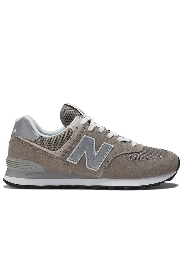 Buty New Balance ML574EVG - szare. Okazja: na co dzień. Kolor: szary. Materiał: guma, zamsz, skóra. Szerokość cholewki: normalna. Model: New Balance 574