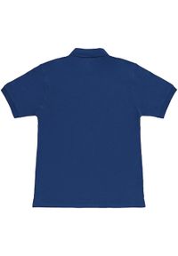 SG - Męska Bawełniana Koszulka Polo Z Krótkim Rękawem Typu Ringspun. Typ kołnierza: polo. Kolor: niebieski. Materiał: bawełna. Długość rękawa: krótki rękaw. Długość: krótkie