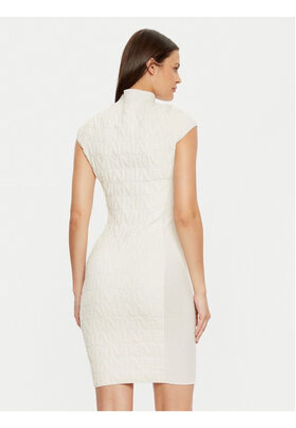 Marciano Guess Sukienka codzienna 4BGK0A 5661Z Beżowy Bodycon Fit. Okazja: na co dzień. Kolor: beżowy. Materiał: syntetyk. Typ sukienki: proste, bodycon. Styl: casual