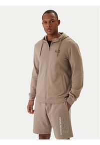 EA7 Emporio Armani Bluza 8NPM33 PJVRZ Beżowy Regular Fit. Kolor: beżowy. Materiał: bawełna #1