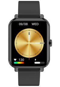 GARETT - Smartwatch Garett GRC Classic czarny. Rodzaj zegarka: smartwatch. Kolor: czarny. Materiał: guma. Styl: sportowy, biznesowy, klasyczny #3