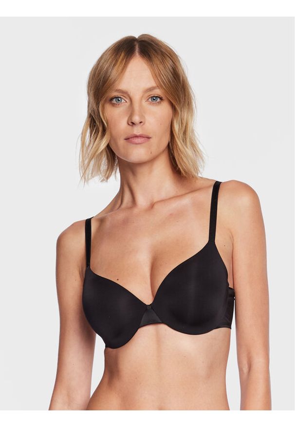 Chantelle Biustonosz z fiszbiną Essential C15G60 Czarny. Kolor: czarny. Materiał: syntetyk