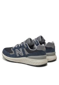 New Balance Sneakersy Walking 880 MW880CB6 Granatowy. Kolor: niebieski. Materiał: skóra, zamsz