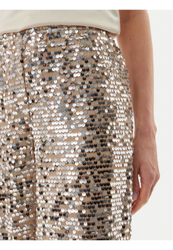 Bruuns Bazaar Spodnie materiałowe Brinna BBW4390 Srebrny Loose Fit. Kolor: srebrny. Materiał: wiskoza