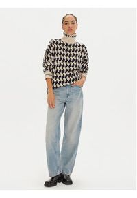 TOMMY HILFIGER - Tommy Hilfiger Golf WW0WW42265 Beżowy Relaxed Fit. Typ kołnierza: golf. Kolor: beżowy. Materiał: wełna #4