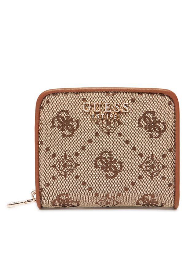 Guess Mały Portfel Damski SWJP96 54137 Beżowy. Kolor: beżowy. Materiał: materiał