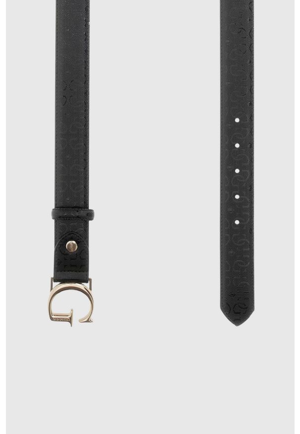 Guess - GUESS Czarny pasek damski Aldina, Rozmiar XS. Kolor: czarny