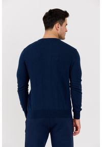 La Martina - LA MARTINA Granatowy męski sweter BASIC COTTON WOOL, Rozmiar 3XL. Kolor: niebieski. Materiał: wełna, bawełna, materiał. Styl: klasyczny #2