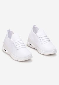 Born2be - Białe Buty Sportowe Amathousa. Okazja: na co dzień. Kolor: biały. Materiał: jeans #3
