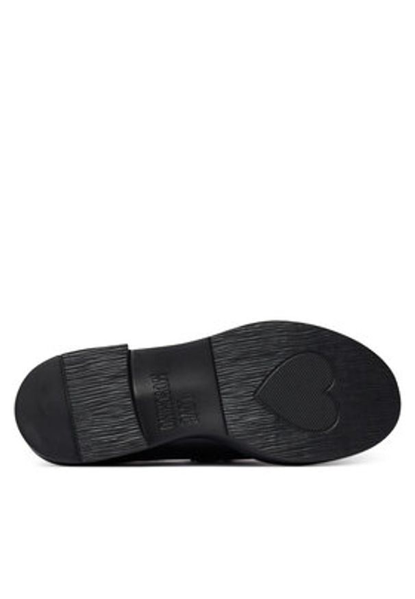 Love Moschino - LOVE MOSCHINO Loafersy JA10094G0NIA0000 Czarny. Kolor: czarny. Materiał: skóra