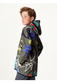 UNUO - Kurtka softshellowa dziecięca bez ocieplenia elastyczna Basic, Khaki, Fantazie. Kolor: zielony. Materiał: softshell. Sezon: lato, jesień, wiosna