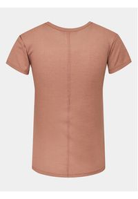 Hunkemöller Koszulka piżamowa Henley 203153 Brązowy Regular Fit. Kolor: brązowy. Materiał: wiskoza