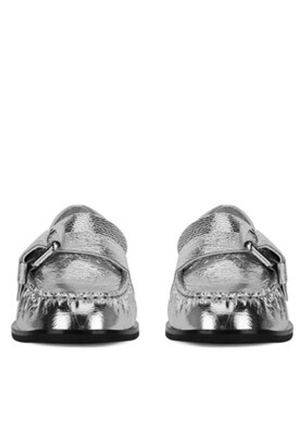 Badura Mokasyny CAMELLIA-V1792-255 Srebrny. Kolor: srebrny. Materiał: skóra