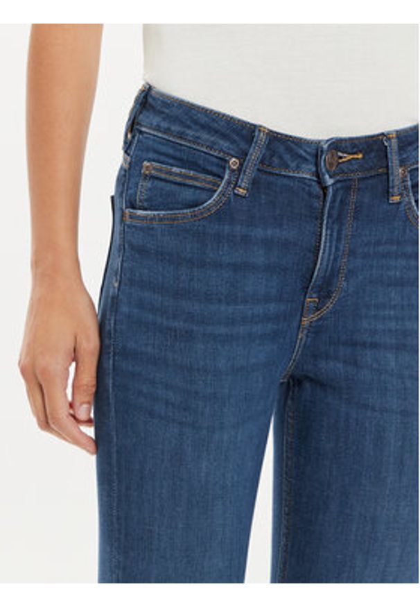 Lee Jeansy Scarlett 112354412 Niebieski Skinny Fit. Kolor: niebieski