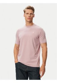 Karl Lagerfeld - KARL LAGERFELD T-Shirt 755750 563221 Różowy Regular Fit. Typ kołnierza: dekolt w karo. Kolor: różowy. Materiał: bawełna #1