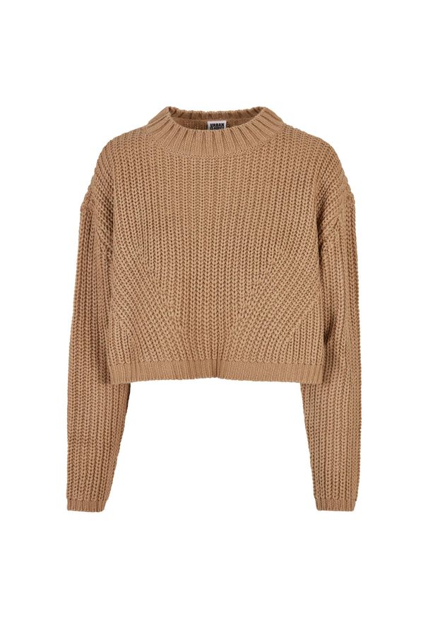 Damski oversizowy sweter Urban Classics GT. Kolor: beżowy. Materiał: polar. Sezon: zima