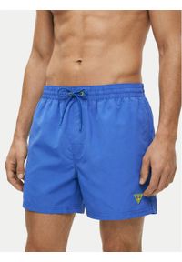 Guess Szorty kąpielowe F6GT25 WG282 SHORT Niebieski Regular Fit. Kolor: niebieski. Materiał: syntetyk #1