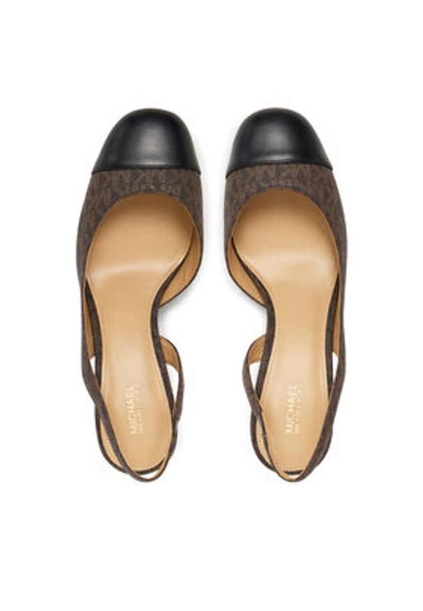 MICHAEL Michael Kors Czółenka Perla Flex 40T5PLMP2B Brązowy. Kolor: brązowy. Materiał: skóra