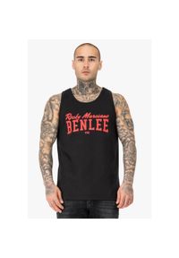 Koszulka na ramiączkach o regularnym kroju Benlee Ludica. Kolor: czarny, czerwony, wielokolorowy. Materiał: bawełna. Długość rękawa: na ramiączkach #1