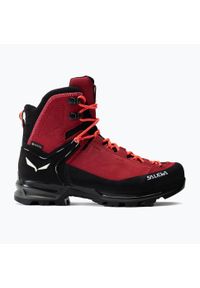 Buty trekkingowe damskie Salewa MTN Trainer 2 Mid GTX. Kolor: czarny, czerwony, wielokolorowy