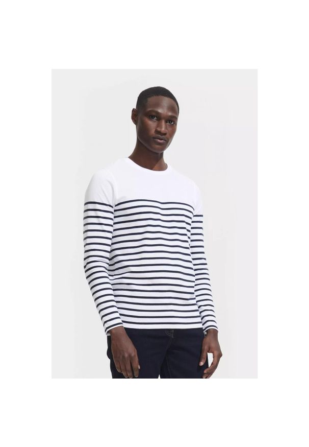 SOL'S - Koszulka z długim rękawem Sol's Matelot. Kolor: niebieski, wielokolorowy, biały. Długość rękawa: długi rękaw. Długość: długie