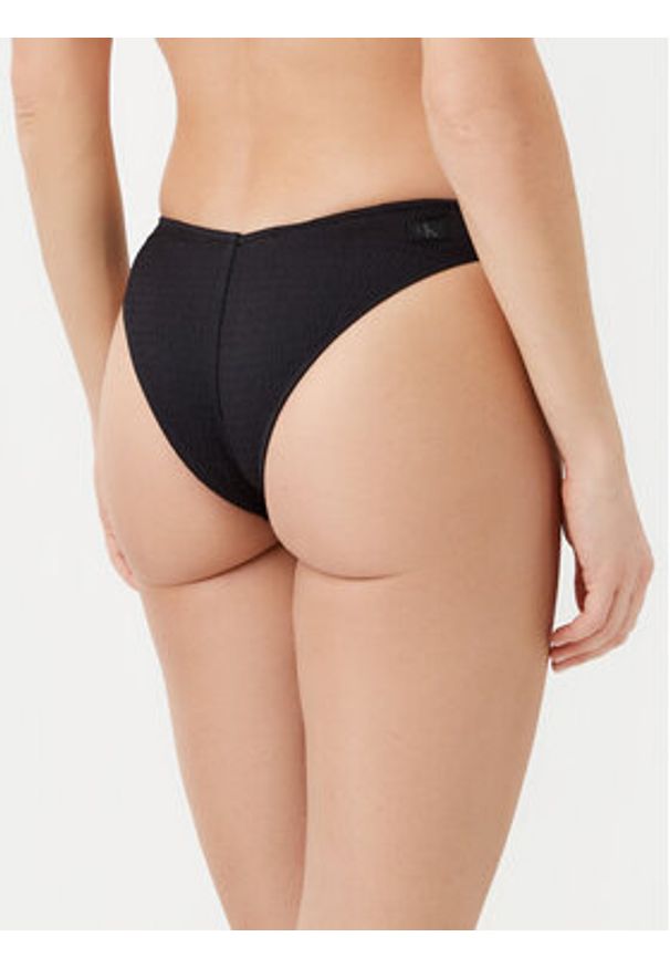 Calvin Klein Swimwear Dół od bikini KW0KW02729 Czarny. Kolor: czarny. Materiał: syntetyk