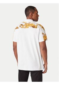 Versace Jeans Couture Polo 80GAG6R1 JS549 Biały Regular Fit. Typ kołnierza: polo. Kolor: biały. Materiał: bawełna #4