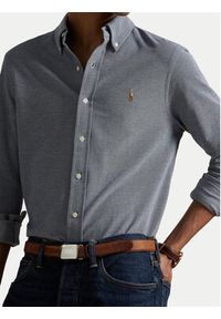 Polo Ralph Lauren Koszula 710979488002 Granatowy Regular Fit. Typ kołnierza: polo. Kolor: niebieski. Materiał: bawełna #5