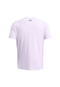 T-shirt męski Under Armour UA M Sportstyle Lc Ss - fioletowy. Kolor: fioletowy. Materiał: materiał, poliester, bawełna. Wzór: nadruk