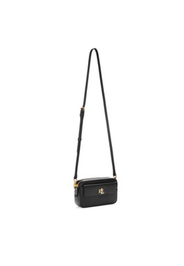 Lauren Ralph Lauren Torebka Marcy 432934353001 Czarny. Kolor: czarny. Materiał: skórzane