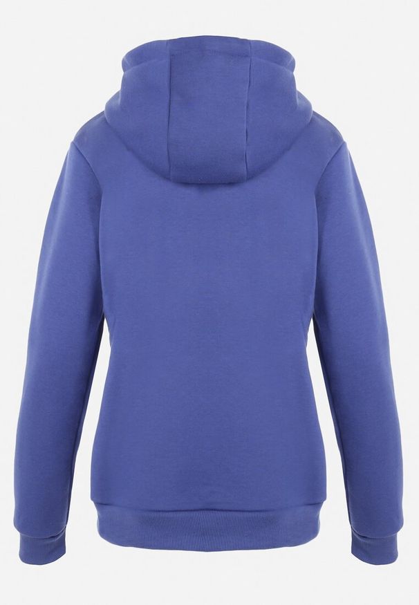 Born2be - Ciemnoniebieska Bluza z Kapturem Sithi. Okazja: na co dzień. Typ kołnierza: kaptur. Kolor: niebieski. Materiał: jeans. Długość rękawa: długi rękaw. Długość: długie. Styl: klasyczny, casual