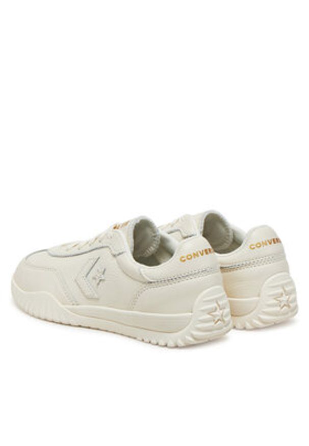 Converse Sneakersy Run Star Trainer Gold A12778C Écru. Materiał: skóra. Sport: bieganie