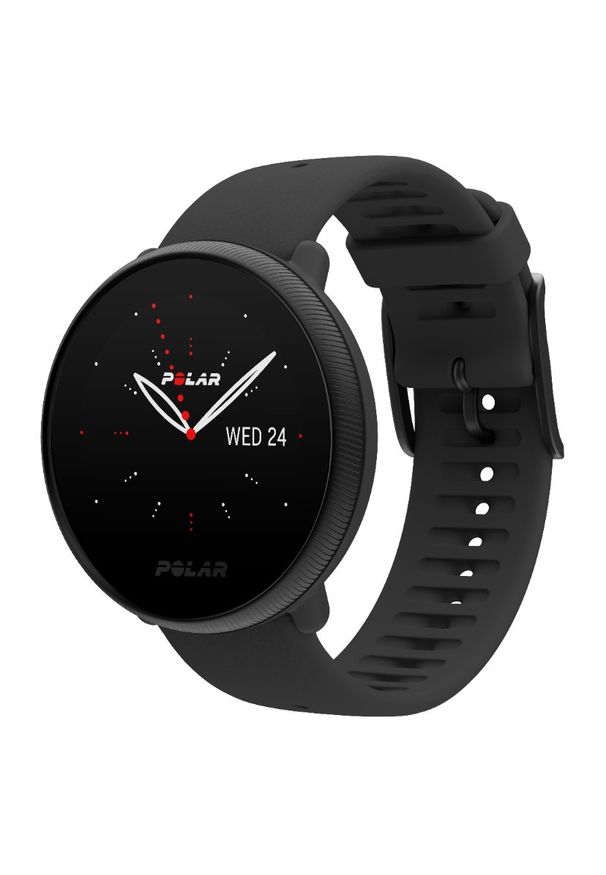 POLAR - Polar Ignite 2 czarny. Rodzaj zegarka: smartwatch. Kolor: czarny. Materiał: polar. Styl: sportowy, casual, elegancki