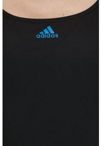 adidas Performance strój kąpielowy 3S CB kolor czarny miękka miseczka. Kolor: czarny. Materiał: materiał, dzianina. Wzór: ze splotem #4