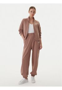 EA7 Emporio Armani Dres 7W000118 AF13135 U6108 Brązowy Regular Fit. Kolor: brązowy. Materiał: bawełna