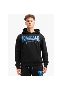 Bluza z kapturem Lonsdale Chatsworth. Typ kołnierza: kaptur. Kolor: wielokolorowy, niebieski, czarny. Wzór: kolorowy #1