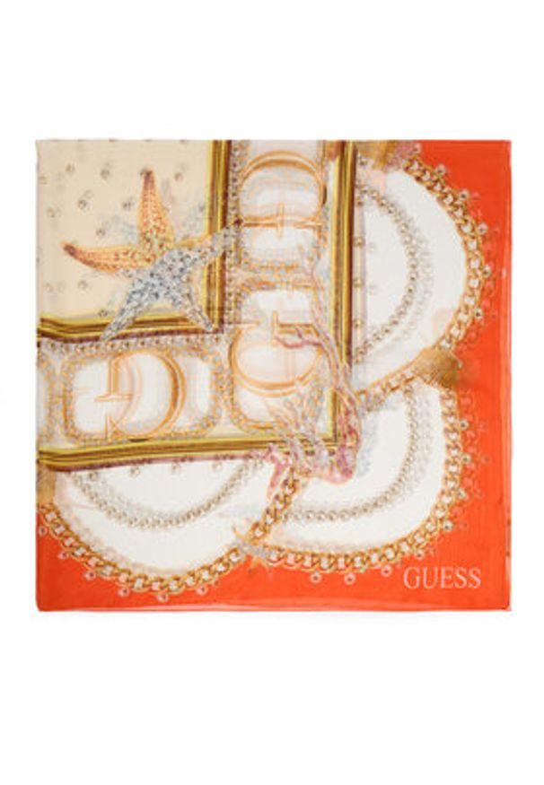 Guess Szal AW5297 SIL12 Koralowy. Kolor: pomarańczowy. Materiał: syntetyk