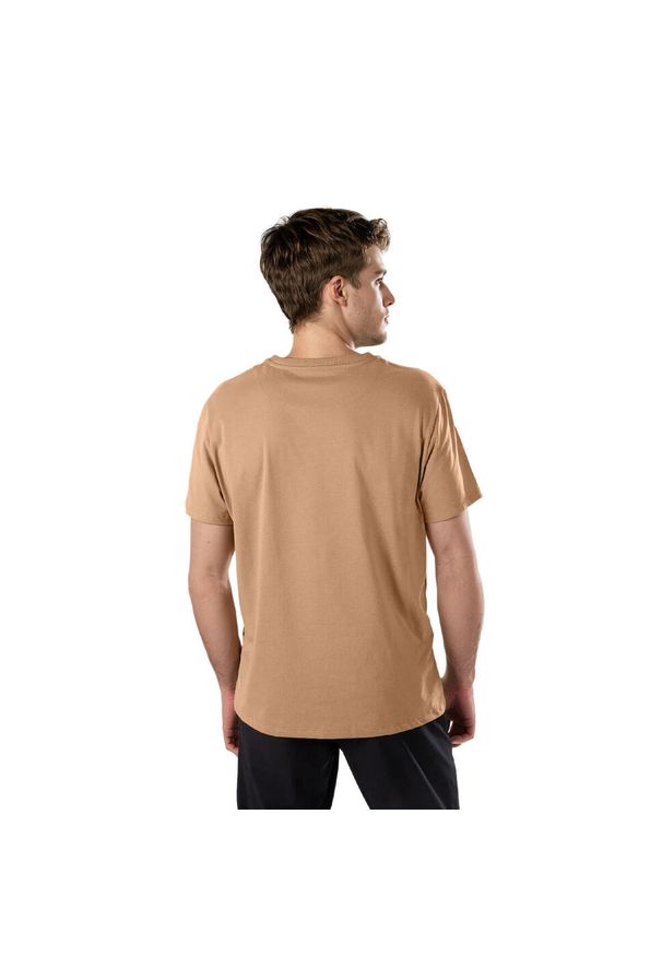 Aulp - Koszulka męska AULP TICCO bawełniana z recyklingu klasyczna komfortowa. Okazja: na co dzień. Typ kołnierza: polo. Kolor: brązowy. Materiał: bawełna. Styl: klasyczny