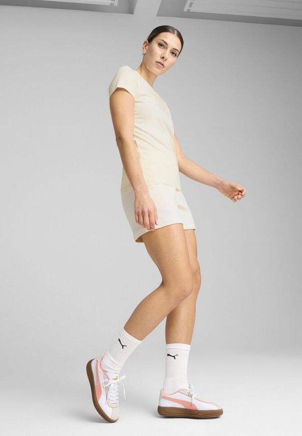 Puma - Damska koszulka ESS ELEVATED PUMA No Dye Color Mix. Wzór: aplikacja, haft