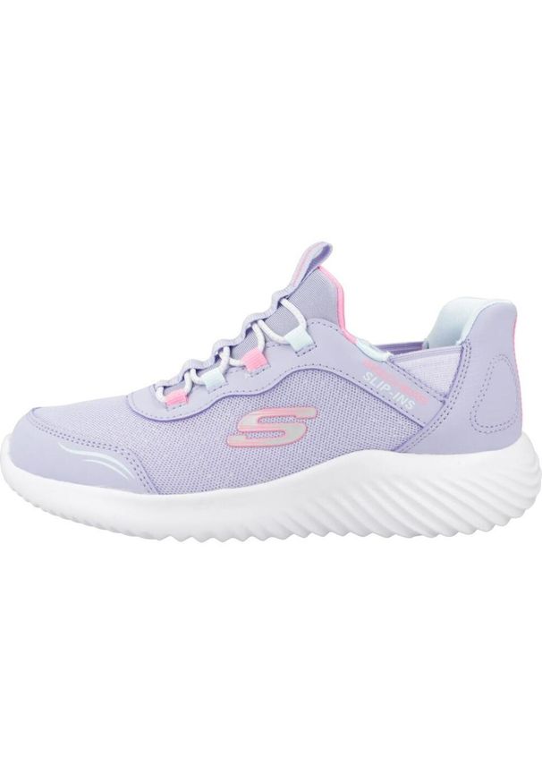skechers - Tenisówki Skechers Model Bounder - Simple Cut Slip-ins Kolor Fioletowy. Kolor: fioletowy. Materiał: syntetyk, tkanina