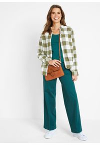 bonprix - Shirt w dopasowanym fasonie z długim rękawem. Okazja: na co dzień. Kolor: niebieski. Materiał: bawełna. Długość rękawa: długi rękaw. Długość: długie. Styl: casual #2