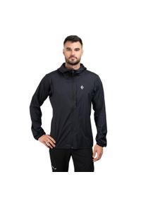 Kurtka softshell męska Black Diamond Alpine Start Hoody. Kolor: czarny. Materiał: softshell