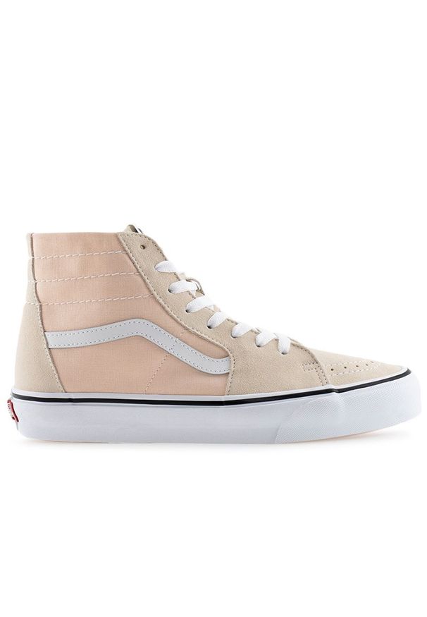 Buty Vans Color Theory Sk8-Hi Tapered VN0A5KRUBM01 - pomarańczowe. Okazja: na co dzień. Kolor: pomarańczowy. Materiał: zamsz, tkanina, guma. Szerokość cholewki: normalna. Model: Vans SK8